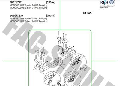 YATAY SÖKTAK FİAT SEDİCİ - SUZUKI SX4