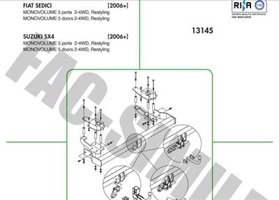 DİKEY SÖKTAK FİAT SEDİCİ - SUZUKI SX4