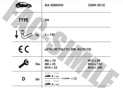 DİKEY  SÖKTAK KİA SORENTO