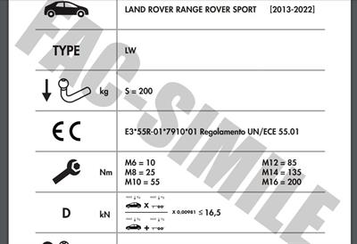 YATAY SÖKTAK LAND ROVER RANGE ROVER SPORT 