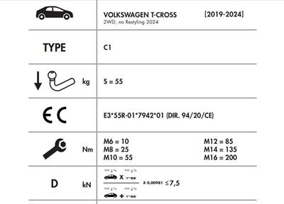 VOLKSWAGEN T-CROSS YATAY SÖKTAK