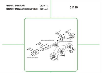 RENAULT TALİSMAN YATAY SÖKTAK