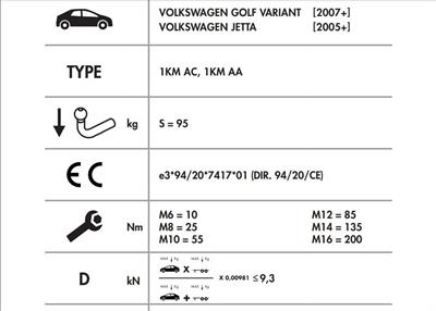 YATAY SÖKTAK VOLKSWAGEN GOLF - JETTA