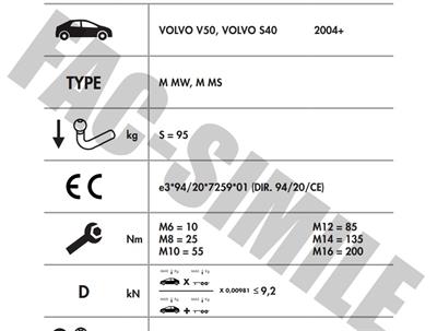 VOLVO S40 - V50 
