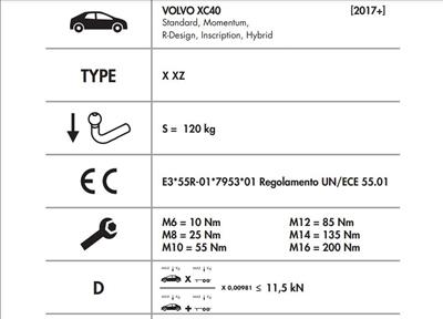 Dikey Sök-Tak Gizli Model VOLVO XC40 lynk&Co 01