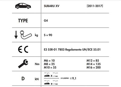 YATAY SÖKTAK SUBARU XV
