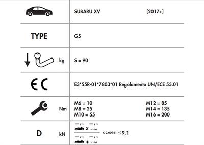 SUBARU XV - CROSSTREK 