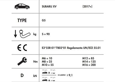 YATAY SÖKTAK SUBARU XV - CROSSTREK