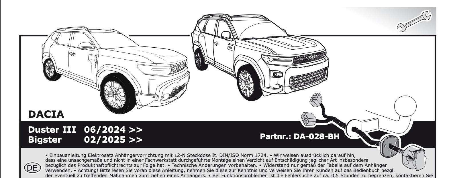 Yeni DACIA RENAULT DUSTER  / BIGSTER Soket Baglantili Orjinal Teisat (ECS) 7 PinYeni DACIA RENAULT DUSTER aracınız için (>2024) orijinal Ceki Demiri Elektrik Tesisatı (7 Pin) cekidemirial.com'da! Araca özel soket-soket uyumlu ürünlerimizle güvenle seyahat edin.DACIA DusterECSYeni DACIA RENAULT DUSTER  / BIGSTER Soket Baglantili Orjinal Teisat (ECS) 7 Pin