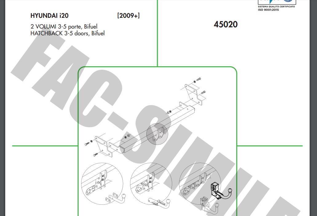 İ 20 HYUNDAİ İ20 2009-2014 ARASI ÇEKİDEMİRİ İ20UMBRA RIMORCHIİ 20 
