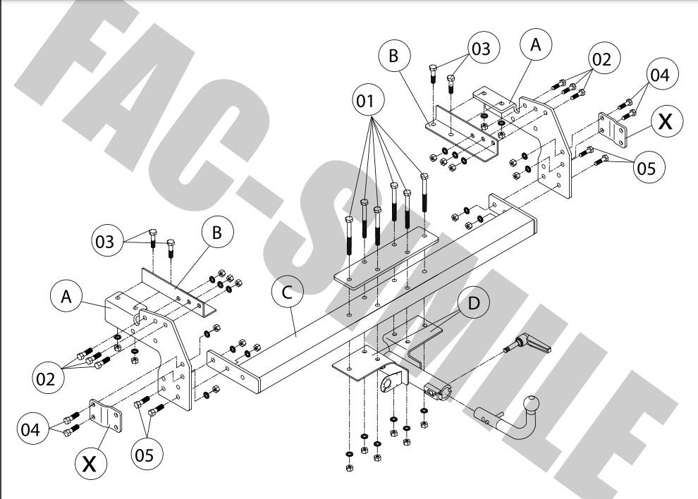 NİSSAN NP300NİSSAN NP300 1998-2015 ARASI ÇEKİDEMİRİNP300UMBRA RIMORCHINİSSAN NP300