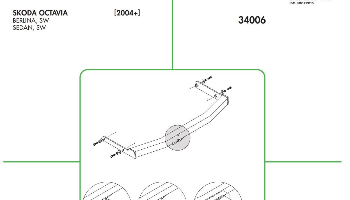 SKODA OCTAVİASKODA OCTAVİA 2004-2013 ARASI ÇEKİDEMİRİ BURSAOctaviaUMBRA RIMORCHISKODA OCTAVİA