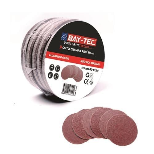 BAYTEC CIRTLI ZIMPARA PEDİ 115 MM 100 KUM MK0244