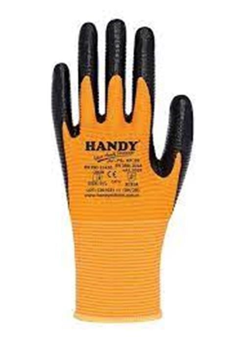 HANDY ZEBRA ELDİVEN TURUNCU-SİYAH HN-99 NO:10