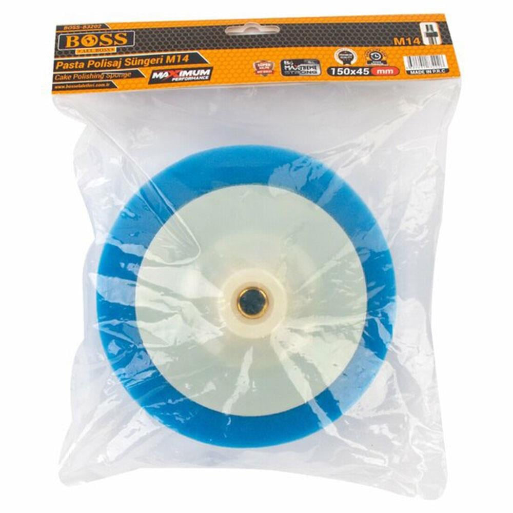 Boss 83202 Pasta Polisaj Süngeri M14 Bağlantılı