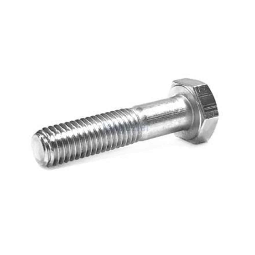 DIN 931 Altı Köşe Başlı Cıvata – 8.8 Kalite Yarım Dişli Beyaz Galvanizli (M5–M36) - 100 ADET