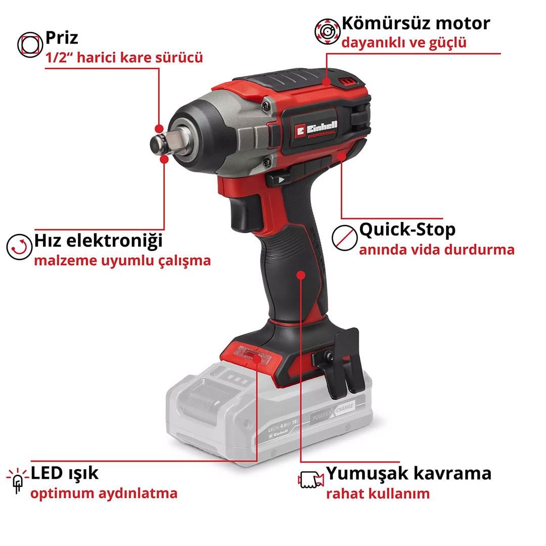 Einhell IMPAXXO 18/230 Akülü Darbeli Somun Sıkma (Solo)