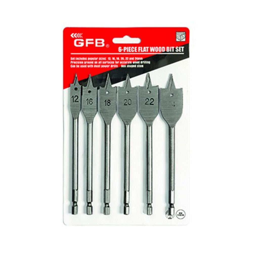 Gfb 2171 Yaprak Matkap Ucu Seti 6 Parçalı 12-16-18-20-22-24 mm