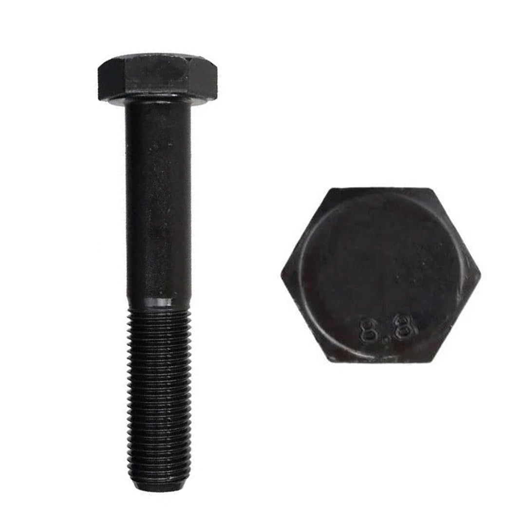 Norm M20X60 DIN 931 8.8 Altı Köşe Başlı Yarım Dişli Cıvata Siyah 100 ADET