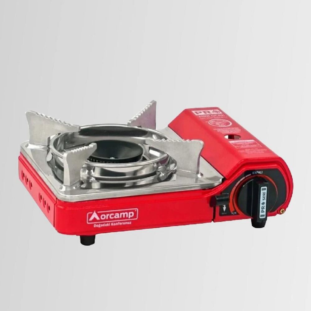 ORGAZ CK-506/TEKLİ PORTATİF OCAK MİNİ KIRMIZI