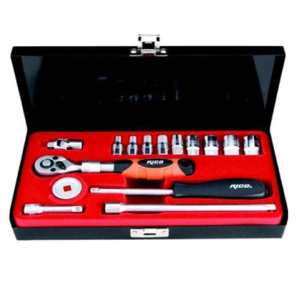 Ri̇co 16 Adet 1/4” Lokma Seti Uzatmalı Cırcır