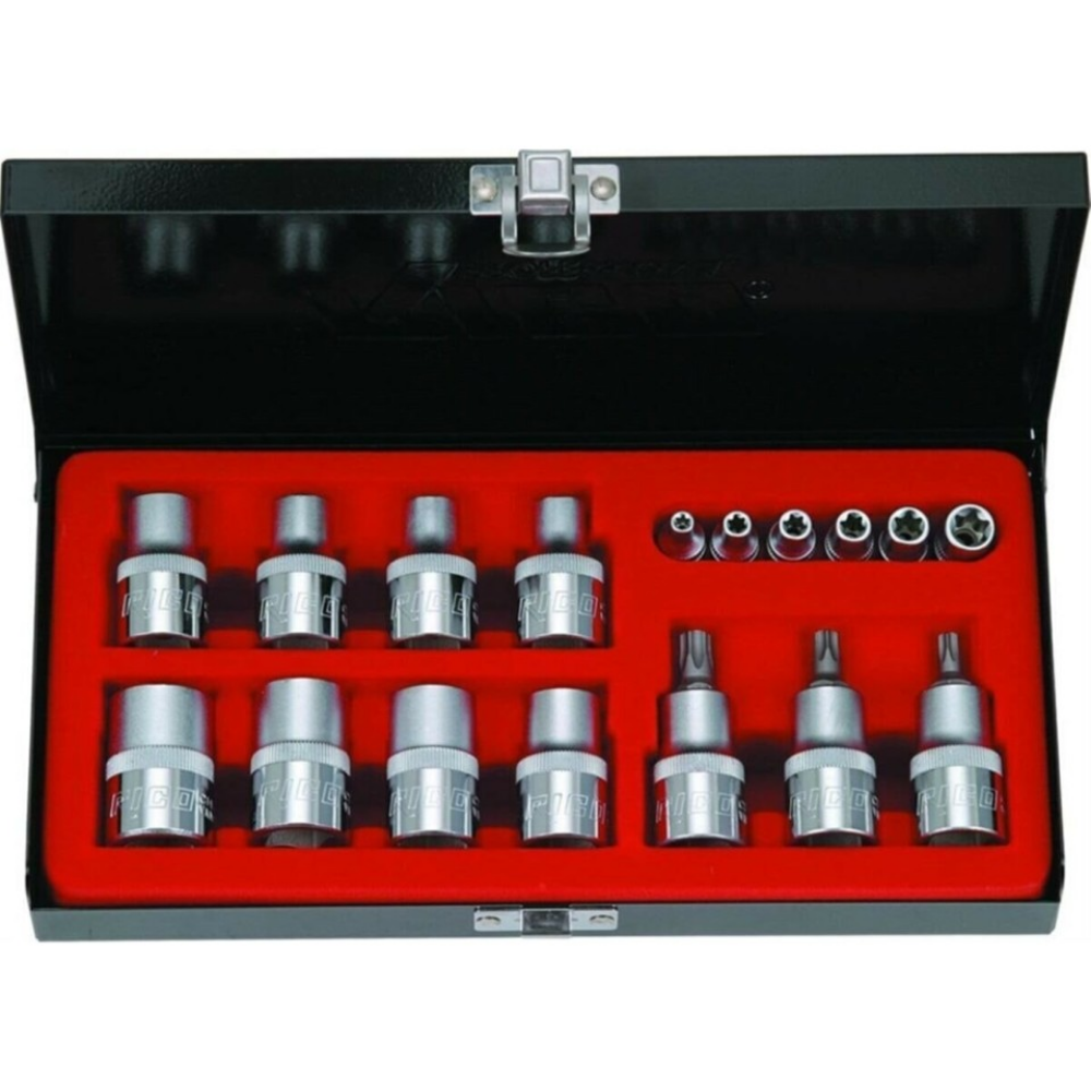 Ri̇co 18 Parça 1/4” - 1/2” İ̇ç Torx Ve Lokmalı Torx Bits Uç Seti