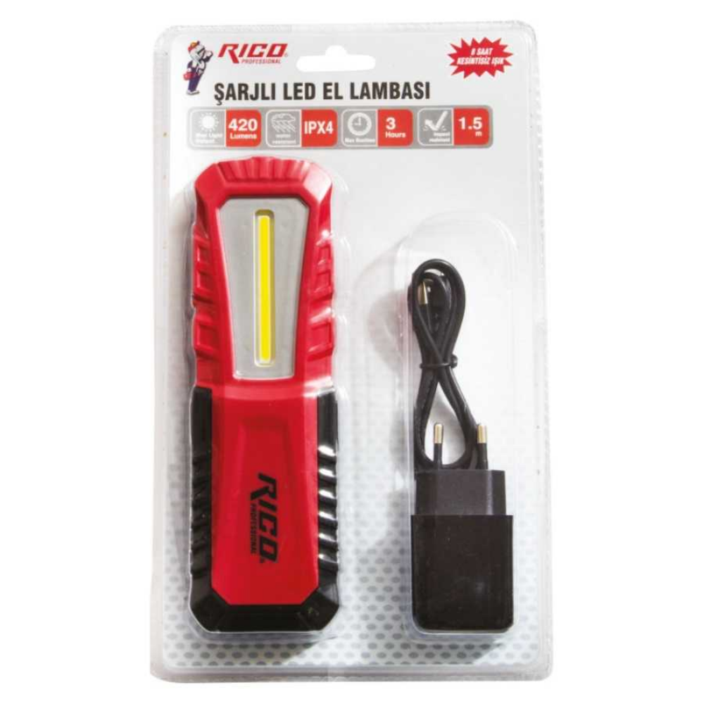 Ri̇co Şarjli El Lambasi Ledli̇ 420lm