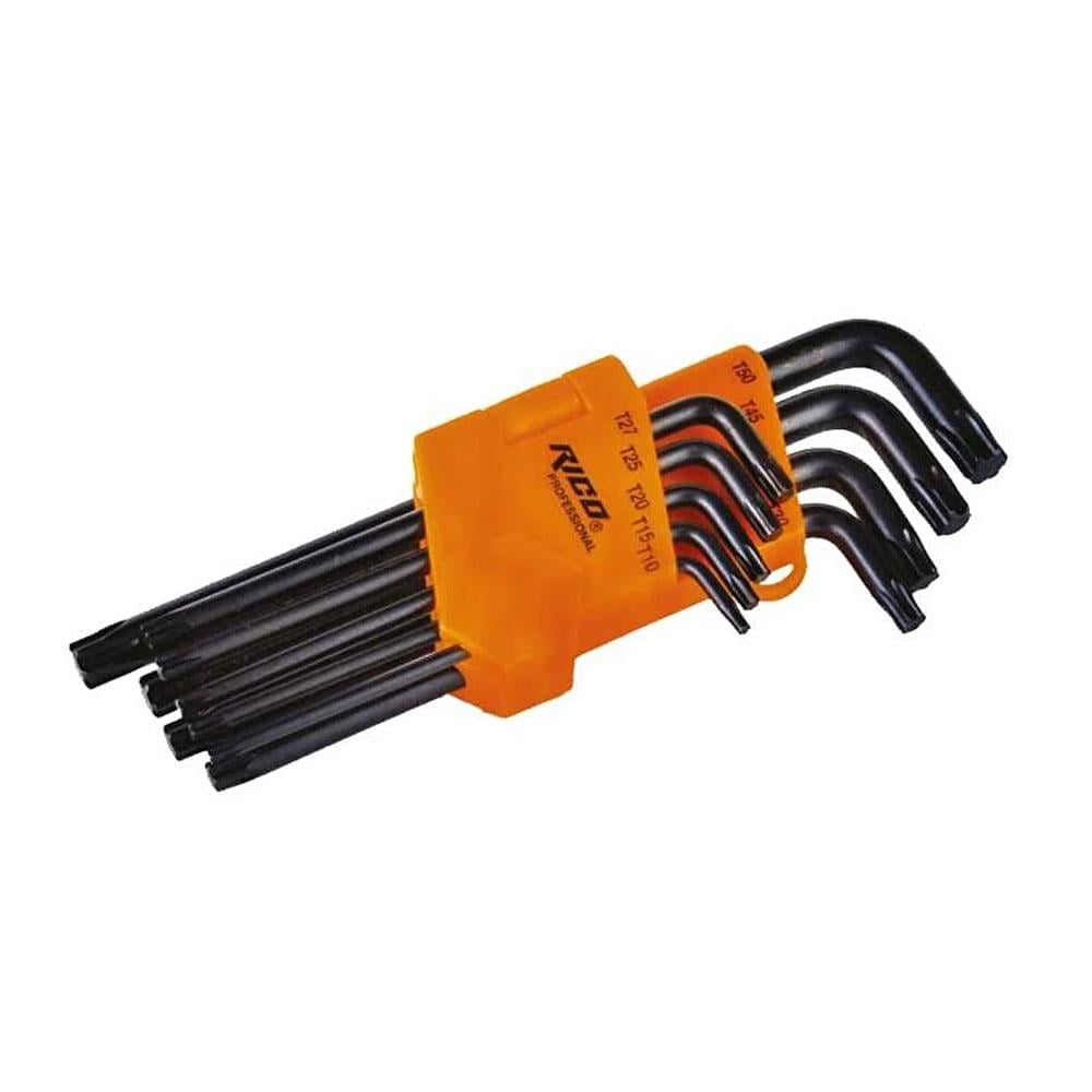 Rico 013-RC0207 Torx Uçlu Uzun 9 Parça Alyan Anahtar Takımı