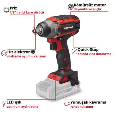 Einhell IMPAXXO 18/230 Akülü Darbeli Somun Sıkma (Solo)