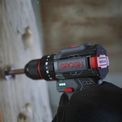 Grogh GRX1634-2 BMC Kömürsüz Motorlu Çift Akülü Çift Vitesli 16V 2Ah Şarjlı Darbeli Matkap