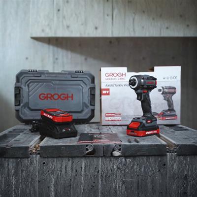 Grogh GRX2033-2 BMC 20V 2Ah Çift Akülü Kömürsüz Motorlu Akülü Torklu Vidalama