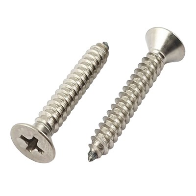 İthal 6.3x60 DIN 7982 YHB (Yıldız Havşa Başlı) Sac Vidası A2 Paslanmaz İnox 100 ADET