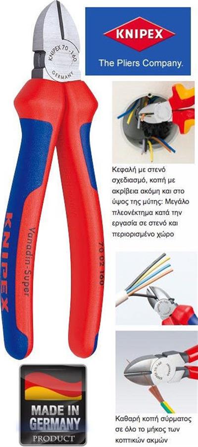 KNIPEX 70 02 160 160 MM YAN KESKİ