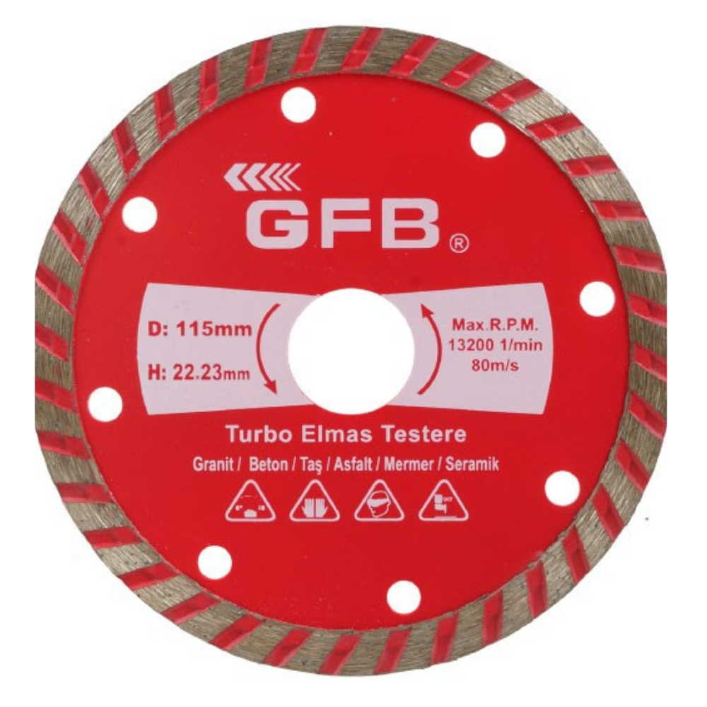 230mm TURBO ELMAS MERMER-GRANİT KESİCİ