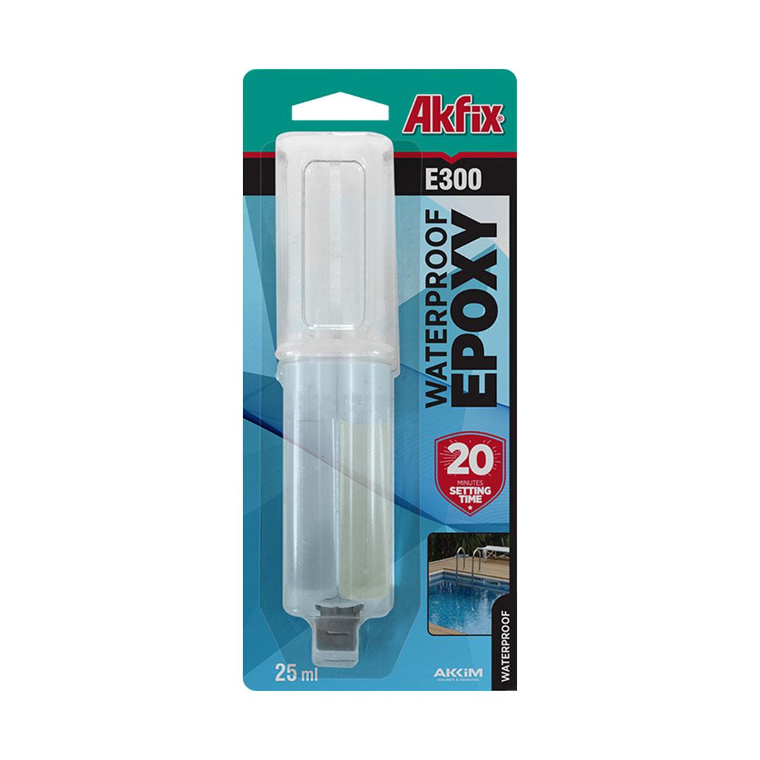 Akfix E300 Kimyasal Dübel Suya Dayanıklı Epoksi Yapıştırıcı 25 ml