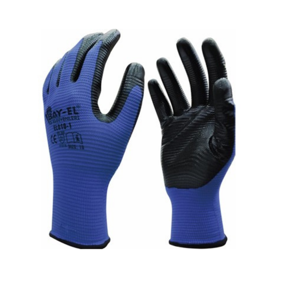 BAYEL ZEBRA ELDİVEN 1 /2 MAVİ-SİYAH 10