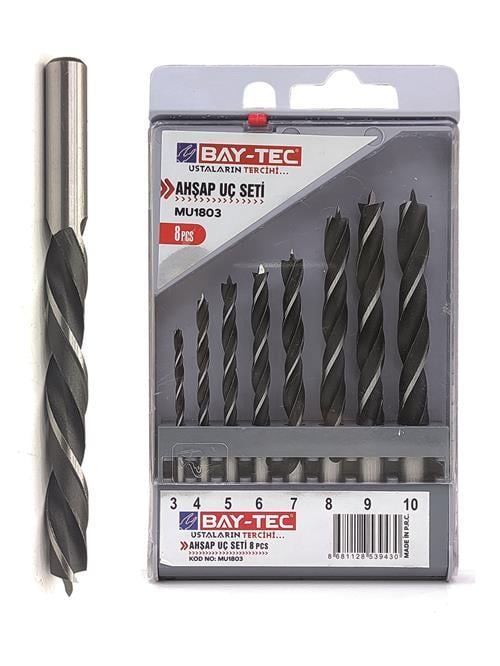 BAYTEC AHŞAP MATKAP UCU SETİ 8 PCS MU1803