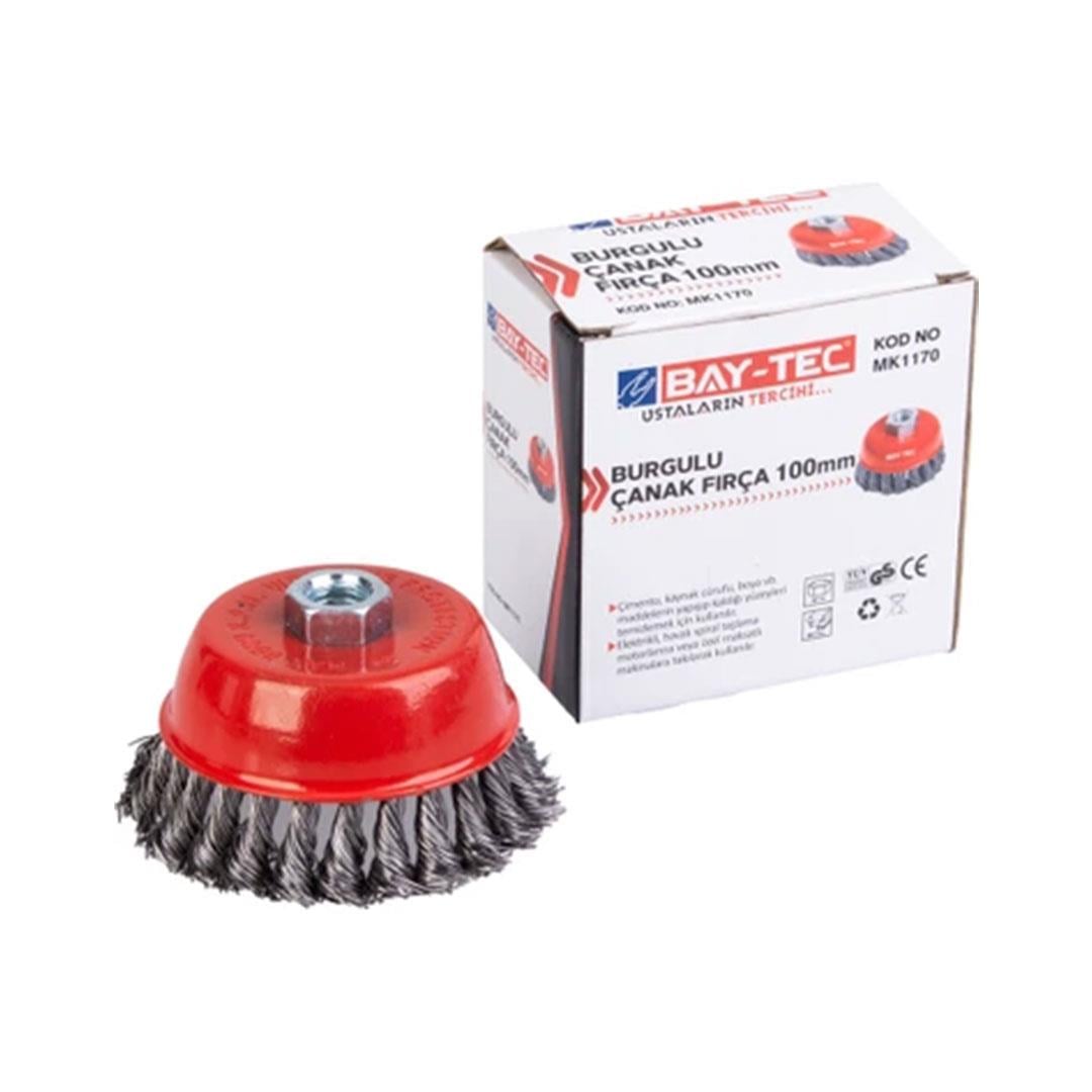 Baytec Burgulu Çanak Fırça 100 mm MK1170