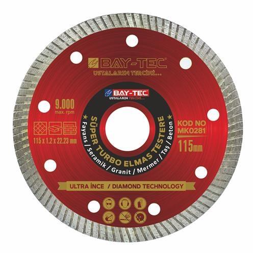 BAYTEC SÜPER TURBO ELMAS TESTERE 115 MM  MK0281