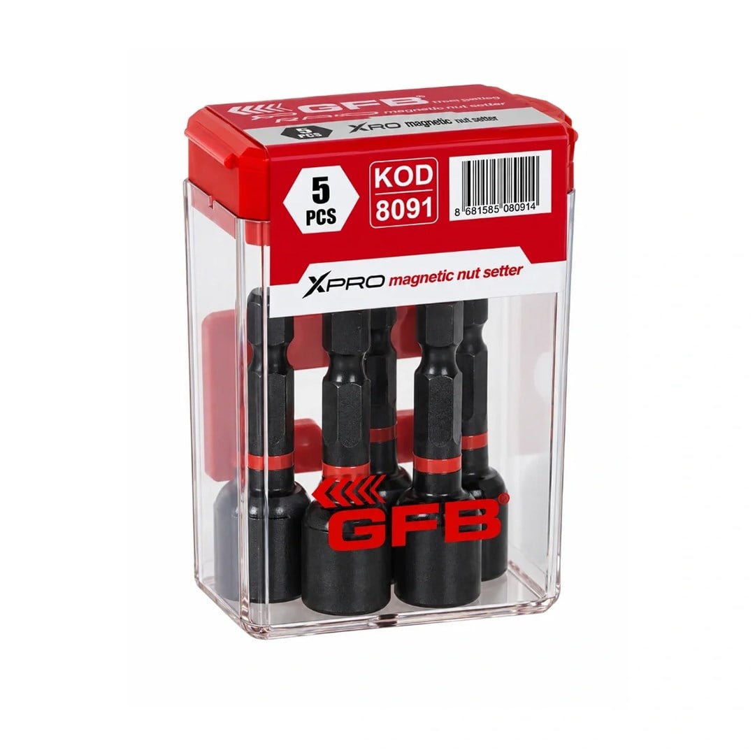 GFB 8091 10 x 45 mm XPRO Manyetik Somun Adaptörü 5 Adet