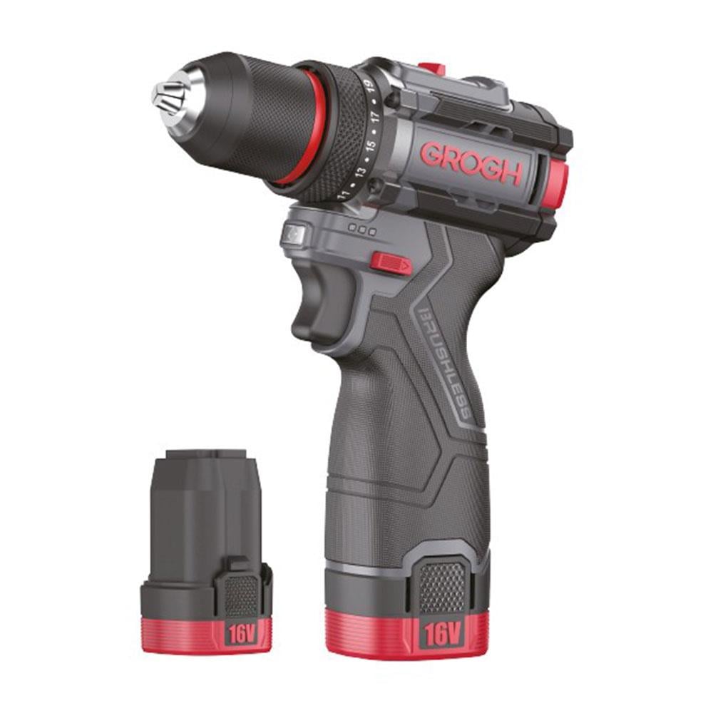 Grogh GRX1633-2 BMC 16V 2Ah Kömürsüz Motorlu Çift Vitesli Şarjlı Matkap