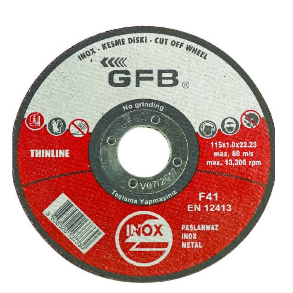 INOX KESME TAŞI 125x10(50 Adet)