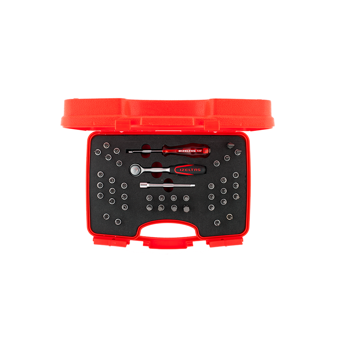 İZELTAŞ 1/4'' BİTS UÇLU LOKMA TAKIMI 42 PARÇA
