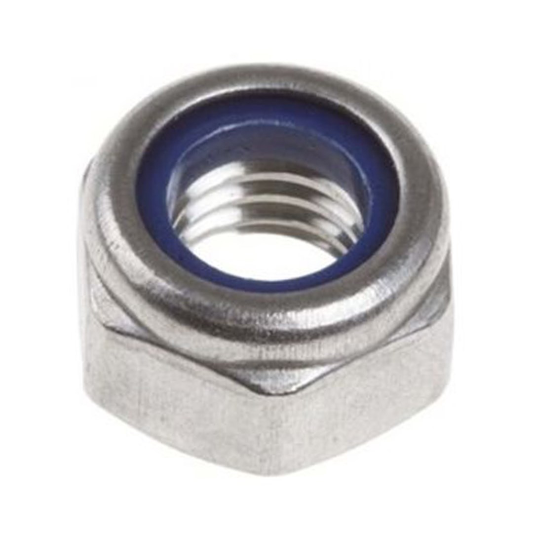 Norm M14x1.5 Dın 985 8 Kalite Fiberli Somun Beyaz Galvanizli 100 ADET