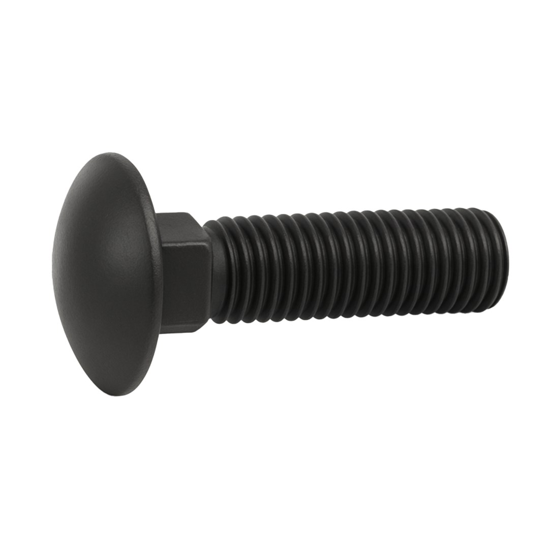 Norm M8X70 DIN 603 8.8 Kalite Tampon (Zıpka) Cıvata Siyah 100 ADET