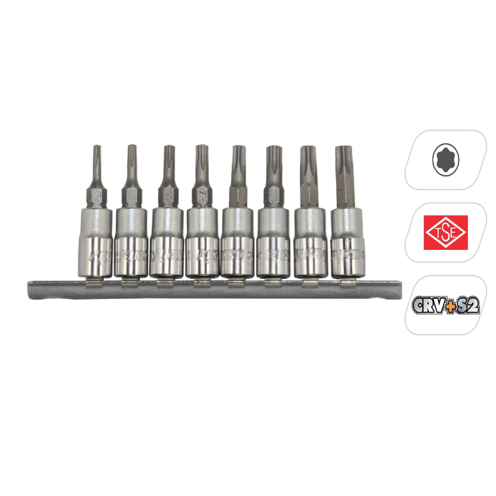 Ri̇co 1/4” Lokmalı Torx Bits Uç Deli̇kli̇ T-27