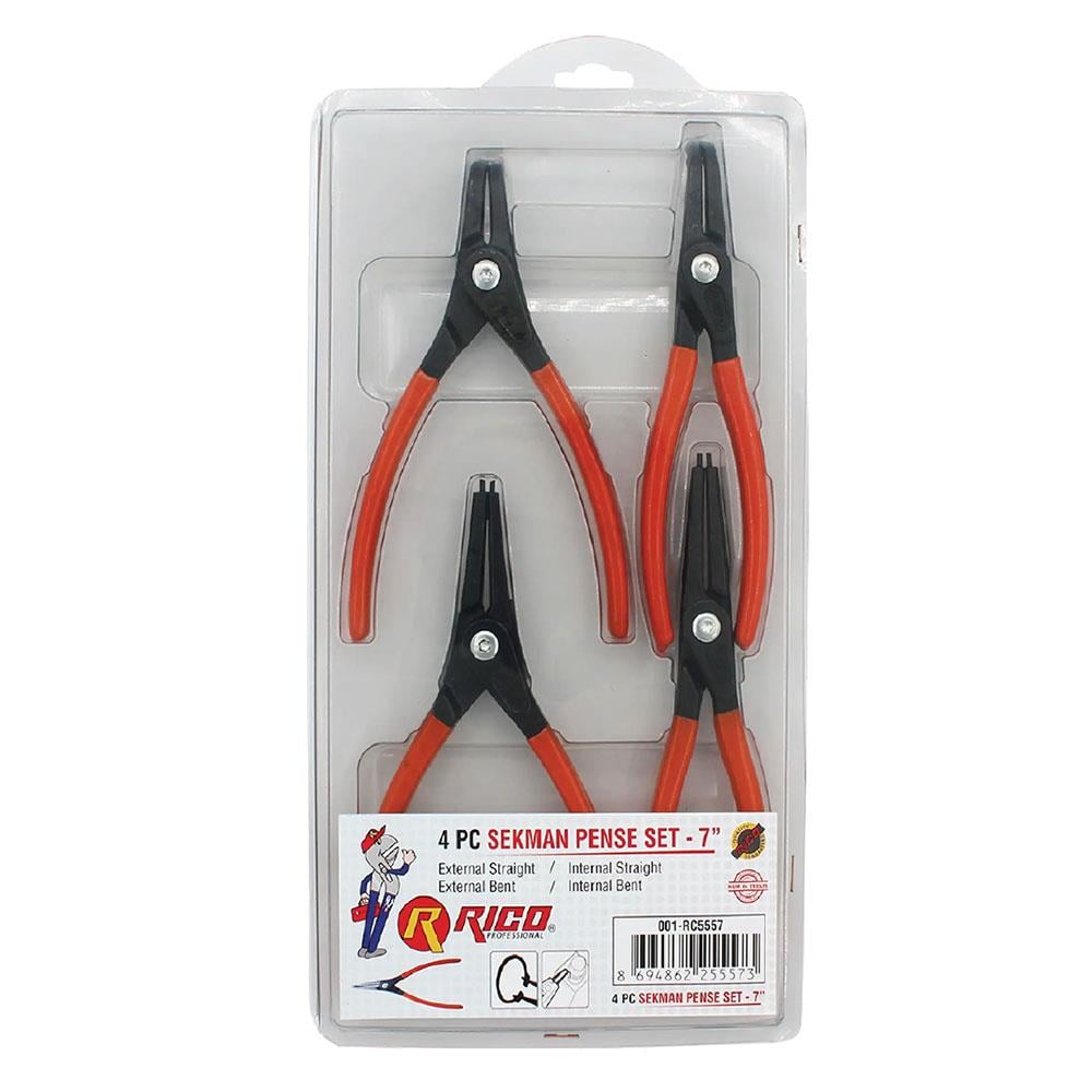 Rico 001-RC5557 4 Parça 180 mm Segman Pensesi Takımı Seti
