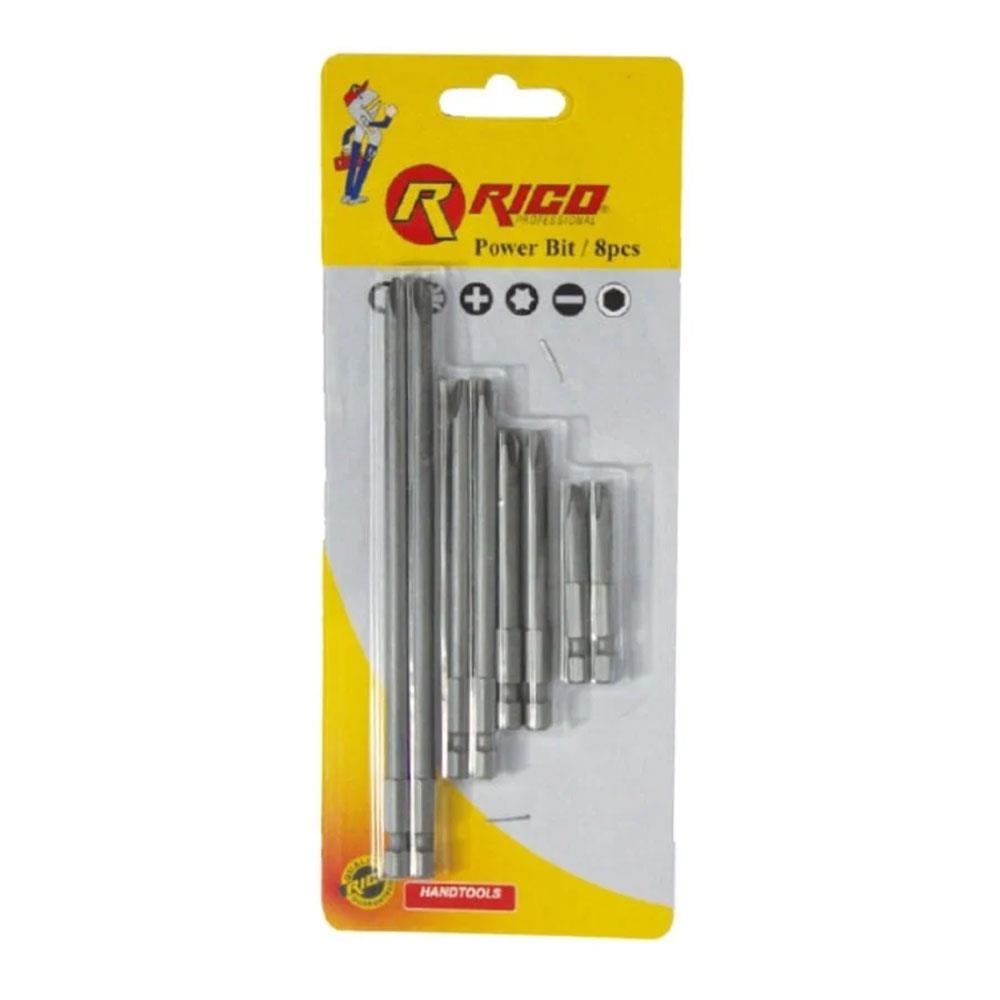 Rico 005-KK1133 8 Parça Düz Yıldız Bits Seti Takımı