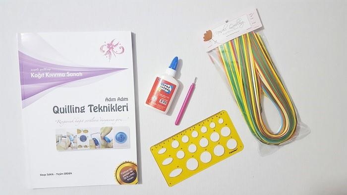 3mm Kitaplı Temel Quilling Öğreniyorum Seti