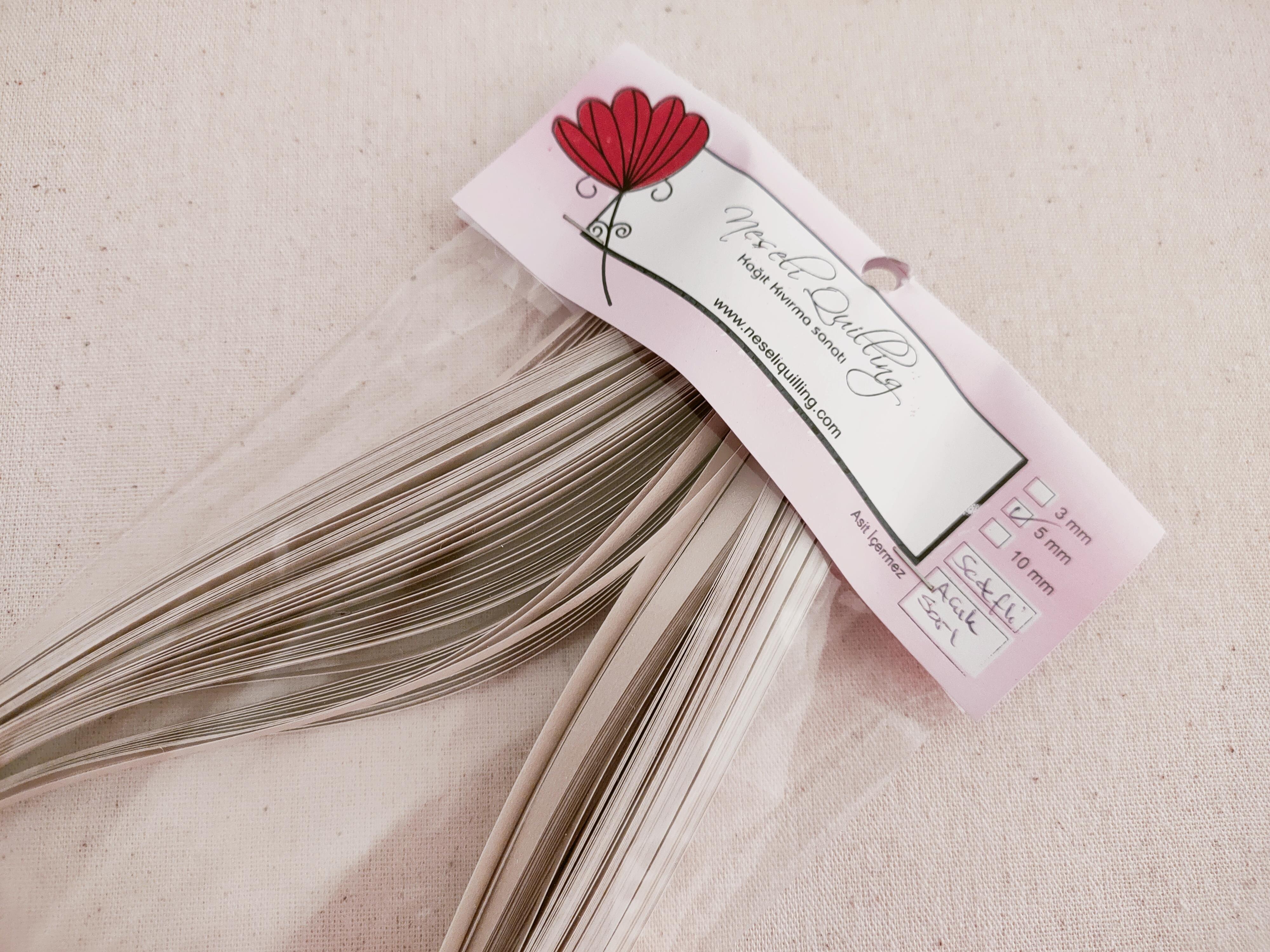 5mm Açık Sarı Quilling Kağıt Şerit